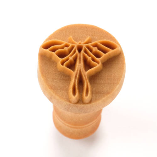 MKM Luna Moth 2.5cm wood stamp